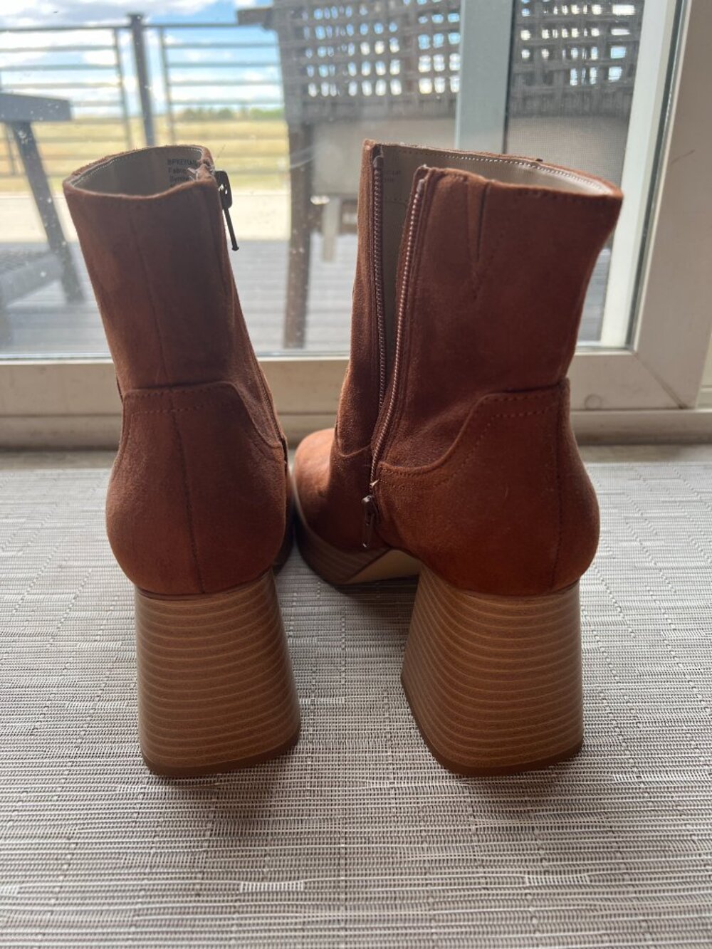 Chestnut BP Suede Heeled Booties - Picture 3 of 3